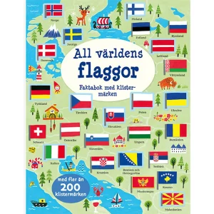 Faktabok Världens flaggor | Med klistermärken