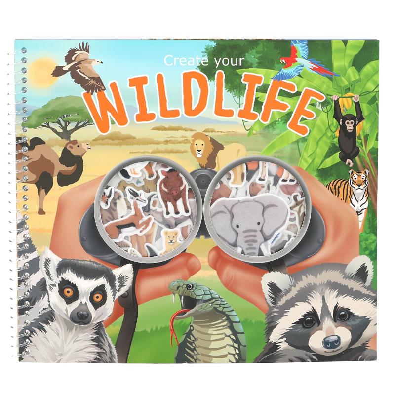 Stickersbok | Vilda djur | Filtklistermärken - Bild 2