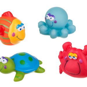 Badleksaker havsdjur 4 pack